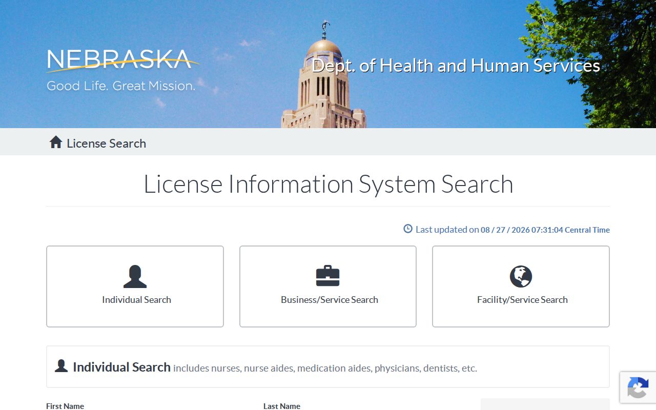 Norfolk residents directory Nebraska license search fields