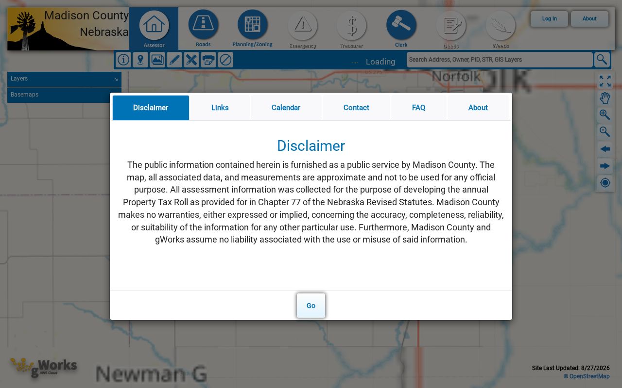 Norfolk street directory Madison County GIS parcel search